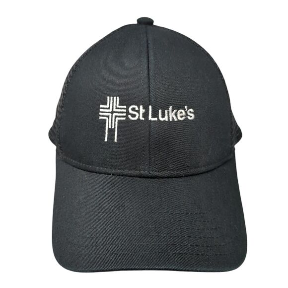 Port Authority Other - St Luke's Strapback Mesh Back Trucker Hat Black One Size Adjustable